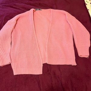 Pink cardigan
